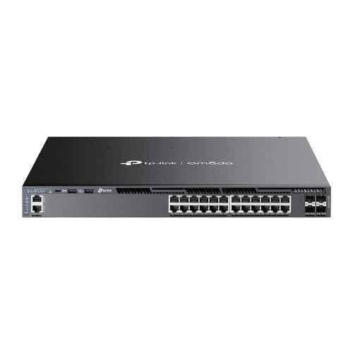 TP-Link Omada SG6428XHP network switch Managed L3 Gigabit Ethernet (10/100/1000) Power over Ethernet (PoE) 1U Black
