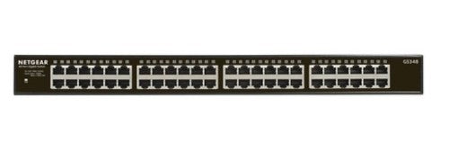 NETGEAR GS348 Unmanaged Gigabit Ethernet (10/100/1000) 1U Black