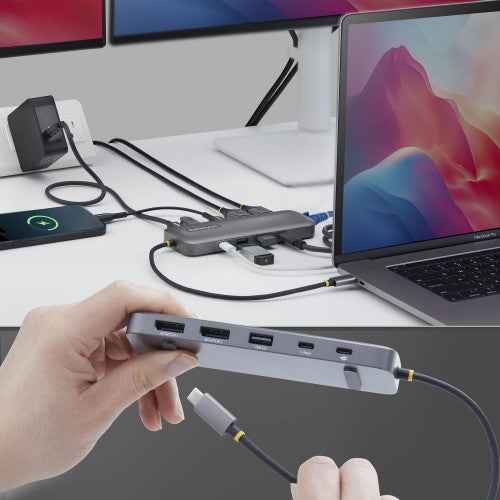 StarTech.com 189B-USBC-MULTIPORT laptop dock/port replicator Wired USB 3.2 Gen 1 (3.1 Gen 1) Type-C Gray