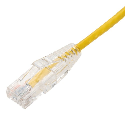 AddOn Networks ADD-0-5FSLCAT6A-YW networking cable Yellow 5.91" (0.15 m) Cat6a U/UTP (UTP)