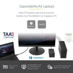 StarTech.com TB31PCIEX16 laptop dock/port replicator Wired Thunderbolt 3 Black