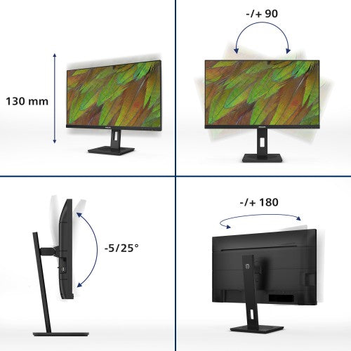 Philips 3000 series 27B1U3900/75 computer monitor 27" 3840 x 2160 pixels 4K Ultra HD LCD Black