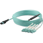 StarTech.com MPO8LCPL5M InfiniBand/fibre optic cable 196.9" (5 m) MPO/MTP 8x LC Aqua color