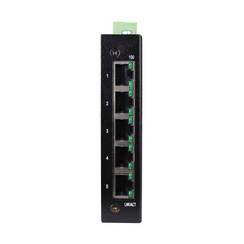 Eaton NFI-U05A network switch Unmanaged Fast Ethernet (10/100) DIN rail Black