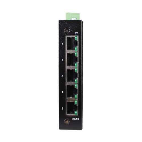 Eaton NFI-U05A network switch Unmanaged Fast Ethernet (10/100) DIN rail Black