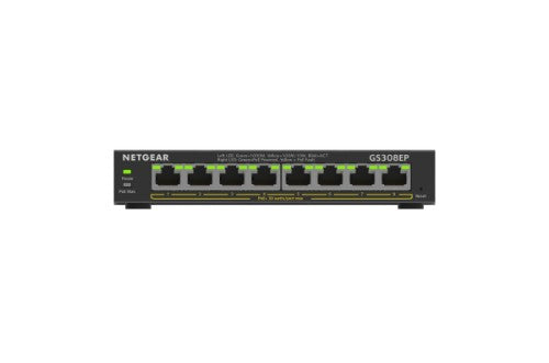 NETGEAR GS308EP Managed L2/L3 Gigabit Ethernet (10/100/1000) Power over Ethernet (PoE) Black