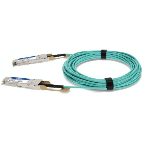 AddOn Networks QSFP-OTU4-AOC7M-AO InfiniBand/fibre optic cable 275.6" (7 m) QSFP28 Turquoise