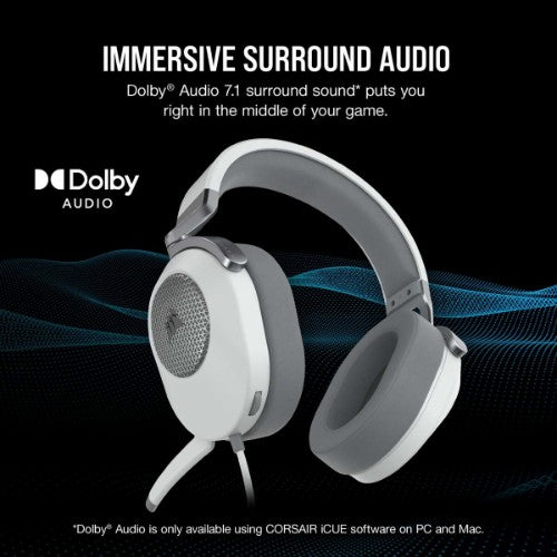 Corsair HS65 Headset Wired Head-band Gaming White