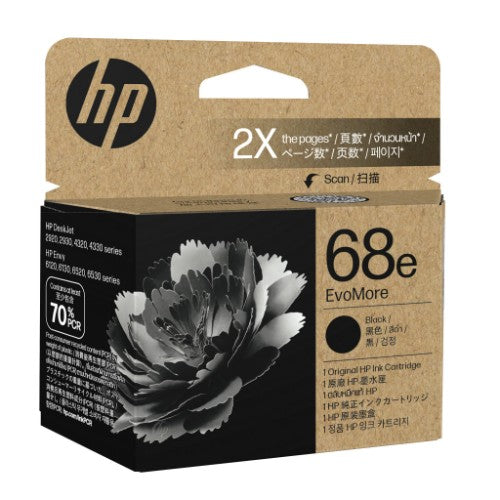 HP 68e EvoMore Black Original Ink Cartridge