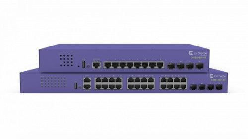 Extreme networks ExtremeSwitching X435 Managed Gigabit Ethernet (10/100/1000) Power over Ethernet (PoE) Violet
