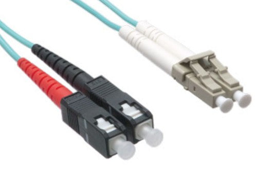 Axiom AXG95680 InfiniBand/fibre optic cable 19.7" (0.5 m) LC SC Aqua color