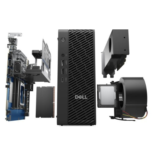 DELL Pro Max FCM2250 Intel Core Ultra 7 265 16 GB DDR5-SDRAM 512 GB SSD NVIDIA RTX A1000 Windows 11 Pro Micro PC PC Black