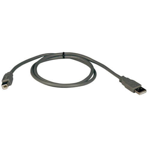 Tripp Lite U021-003 USB cable USB 2.0 35.4" (0.9 m) USB A USB B 0.48 Gbit/s Gray
