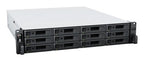 Synology RackStation RS2423+ NAS/storage server Rack (2U) Ryzen Embedded V1780B 8 GB DDR4 0 TB DiskStation Manager Black, Gray