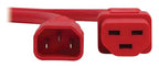 Eaton P037-003-ARD power cable Red 35.4" (0.9 m) C14 coupler C21 coupler