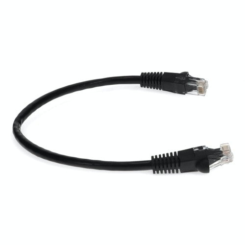 AddOn Networks ADD-4FCAT6-BK-TAA networking cable Black 48" (1.22 m) Cat6 U/UTP (UTP)
