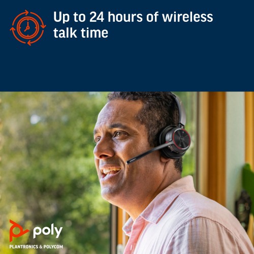 HP Poly Voyager 4320-M Microsoft Teams Certified Headset +BT700 dongle +Charging Stand