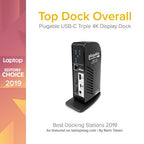 Plugable Technologies UD-ULTC4K laptop dock/port replicator Docking USB 3.2 Gen 1 (3.1 Gen 1) Type-C Black