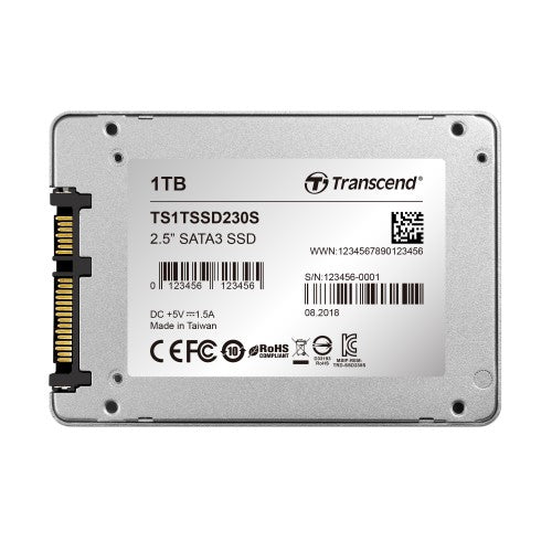 Transcend SSD230S 1 TB 2.5" Serial ATA III 3D NAND