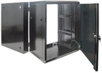 Intellinet 712019 rack cabinet 15U Wall mounted rack Black