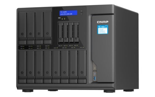 QNAP TS-1655 NAS Tower Intel Atom® C5125 8 GB DDR4 0 TB QNAP Turbo System Black