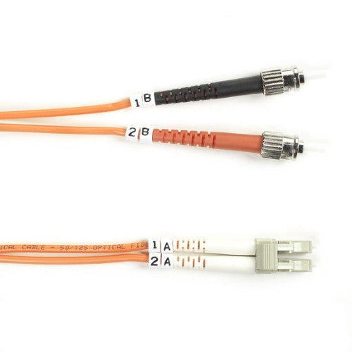 Black Box ST/LC, 50/125, 3m InfiniBand/fibre optic cable 118.1" (3 m) Orange