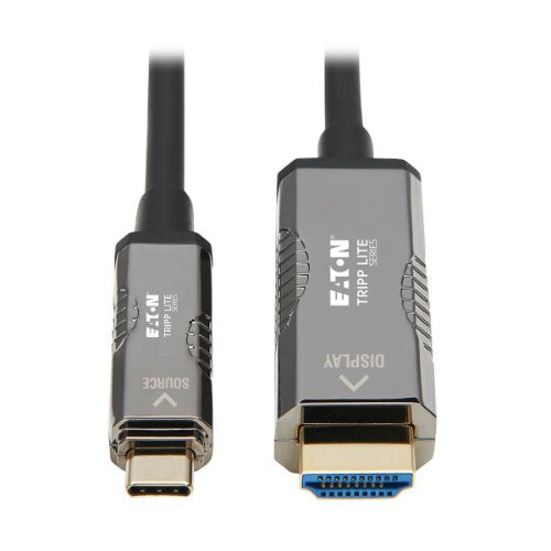 Tripp Lite U444F3-15M-H4K6 video cable adapter 590.6" (15 m) USB Type-C HDMI Black