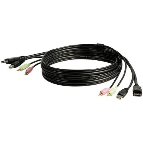 StarTech.com DP4N1USB6 KVM cable Black 72" (1.83 m)