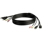StarTech.com DP4N1USB6 KVM cable Black 72" (1.83 m)