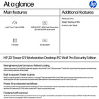 HP Z2 G1i Wolf Pro Security Edition Intel Core Ultra 9 285K 32 GB DDR5-SDRAM 1 TB SSD NVIDIA RTX 4000 Ada Windows 11 Pro Tower Workstation AI Workstation, AI PC Black