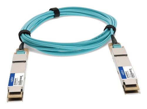 AddOn Networks QDD-400-AOC5M-AO InfiniBand/fibre optic cable 196.9" (5 m) QSFP-DD AOC Aqua color, Stainless steel