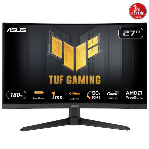 ASUS TUF Gaming VG27VQ3B computer monitor 27" 1920 x 1080 pixels Full HD LCD Black