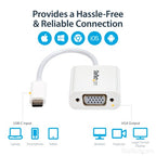 StarTech.com CDP2VGAW USB graphics adapter 1920 x 1200 pixels White