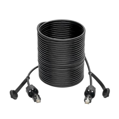 Tripp Lite Industrial Cat5e/Cat6 STP Patch Cable – RJ45 M/M, CMX Outdoor, IP67, 26 AWG, 10.05 m