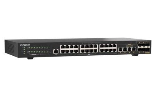 QNAP QSW-M2130-4C2S24T-US network switch Managed L2 2.5G Ethernet (100/1000/2500) 1U Black