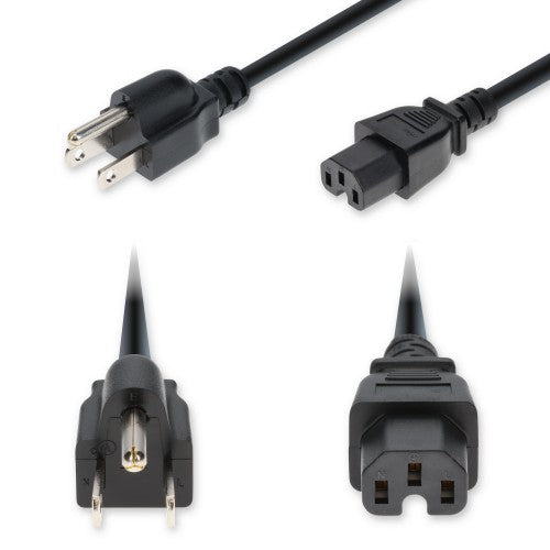 AddOn Networks ADD-N5152C15H14G10FBK power cable Black 118.1" (3 m) NEMA 5-15P IEC C15