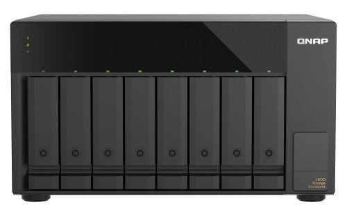 QNAP TL-D810TC4-US disk array 0 TB Desktop Black