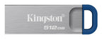 Kingston Technology DataTraveler Kyson USB flash drive 512 GB USB Type-A 3.2 Gen 1 (3.1 Gen 1) Stainless steel