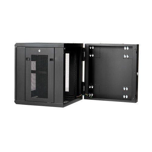 StarTech.com RK1224WALHM rack cabinet 12U Wall mounted rack Black