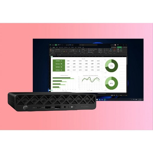 HP ProDesk 4 Mini G1i AI Wolf Pro Security Edition Intel Core Ultra 7 265T 16 GB DDR5-SDRAM 256 GB SSD Windows 11 Pro Mini PC AI PC Black