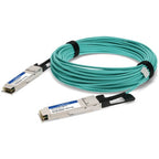 AddOn Networks AOC-Q-Q-40G-25M-AO InfiniBand/fibre optic cable 984.3" (25 m) QSFP+ Aqua color, Silver
