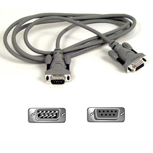 Belkin Pro Series DB9 Serial Extension Cable with Thumbscrews - 1.8m serial cable 70.9" (1.8 m)