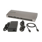 StarTech.com TB4CDOCK laptop dock/port replicator Wired Thunderbolt 4 Black, Gray