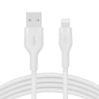 Belkin Cbl Scicone USB-A LTG 2M blc 78.7" (2 m) White
