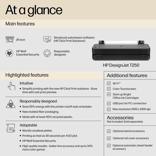 HP Designjet T250 24-in Printer