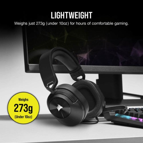 Corsair HS55 STEREO Headset Wired Head-band Gaming Carbon