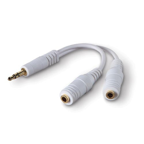 Belkin Speaker / Headphone Splitter audio cable 5.91" (0.15 m) White - Buy IT Solutions