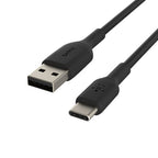 Belkin CAB001BT3MBK USB cable 118.1" (3 m) USB A USB C Black