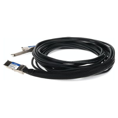 AddOn Networks MCP7H50-H01AR30-AO InfiniBand/fibre optic cable 59.1" (1.5 m) QSFP56 2xQSFP56 Black, Silver