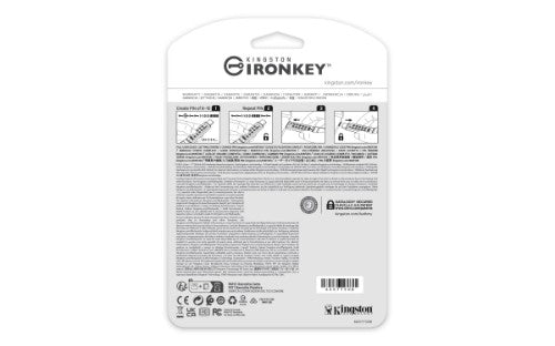 Kingston Technology IronKey Keypad 200 USB flash drive 16 GB USB Type-C 3.2 Gen 1 (3.1 Gen 1) Blue